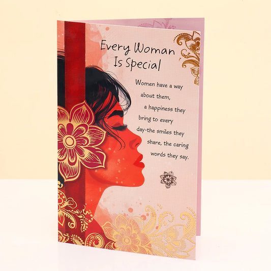 Every Women Is Special Women's day Greeting Card With Mug