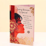 Every Women Is Special Women's day Card With Gals Perfume