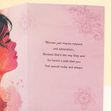 Every Women Is Special Women's day Greeting Card With Teddy