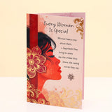 Pack Of 6 Every Women Is Special Women's day Greeting Card