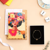 Pretty Women Women's Day Greeting Card With Bracelet