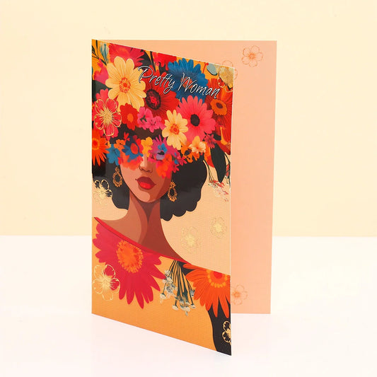 Pack Of 6 Pretty Women Women's Day Greeting Card