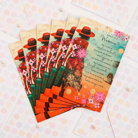 Pack Of 6 What Is A Women Women's Day Greeting Card