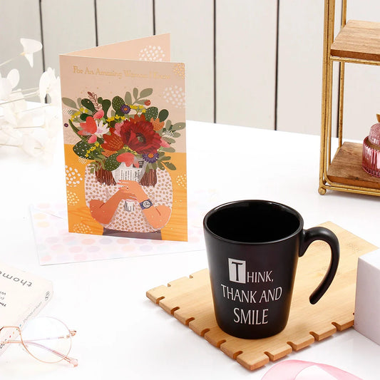 Beautiful Women's Day Greeting Card With Mug