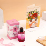 Wonderful Women's Day Card With Gals Perfume