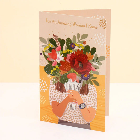 Wonderful Women's Day Greeting Card With Bracelet