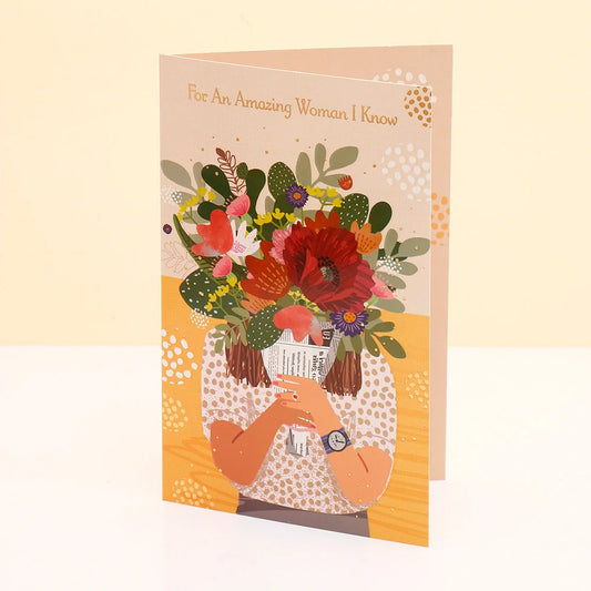 Pack Of 6 Wonderful Women's Day Greeting Card