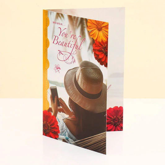 Pack Of 6 You Are Beautiful Women's day Greeting Card