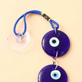 Triple Round Evil Eye Hanging With Bells
