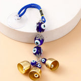 Triple Evil Eye Hanging With Double Bells