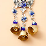 Owl Evil Eye Hanging With Bells