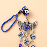 Owl Evil Eye Hanging With Bells