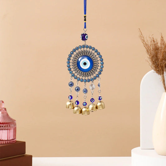 Evil Eye Chakra Wall Hanging With Bells
