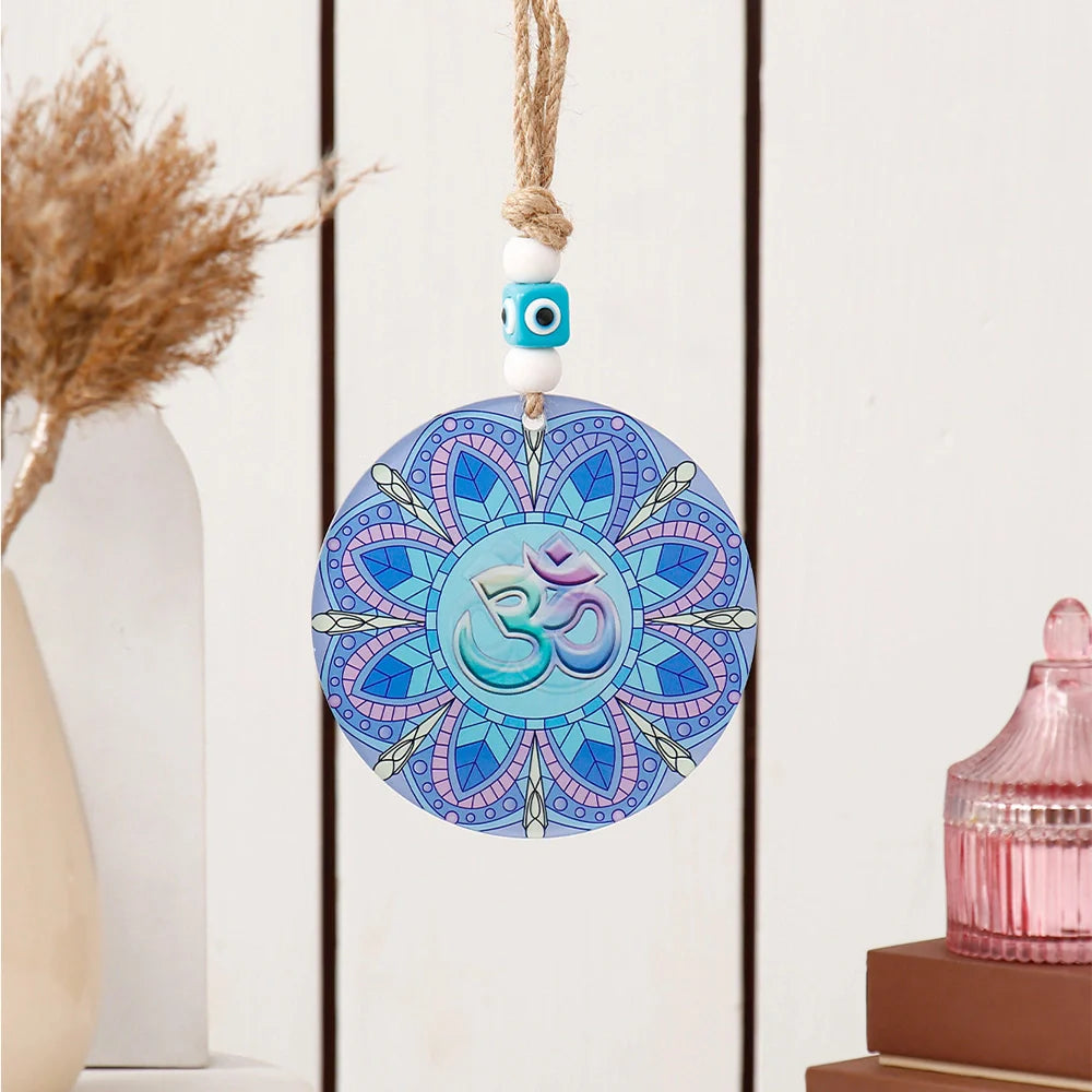 Round Om Mandala Hanging