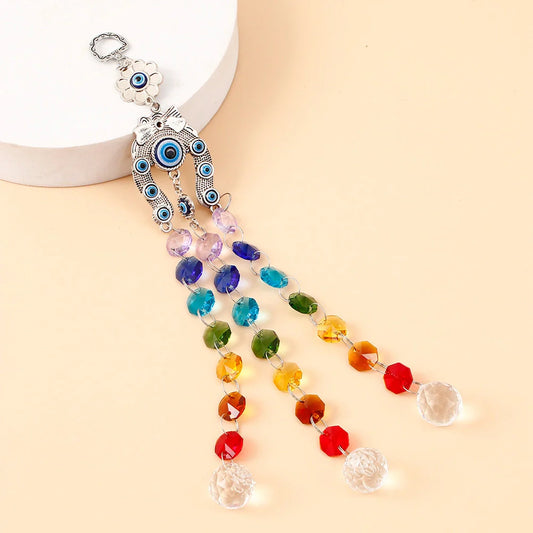 Rainbow Chakra Evil Eye Hanging