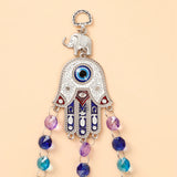 Hamsa Evil Eye Hanging With Elephant wall hanging
