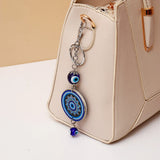 Evil Eye Rangoli Chakra Keychain