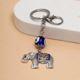 Elephant Evil Eye Keychain
