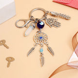 Dream Catcher Evil Eye Keychain