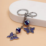 Butterfly Evil Eye Keychain