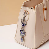 Dual Turtle Evil Eye Keychain