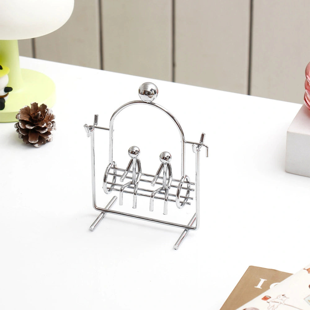 Couple on Swing Metal Showpiece