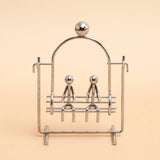 Couple on Swing Metal Showpiece