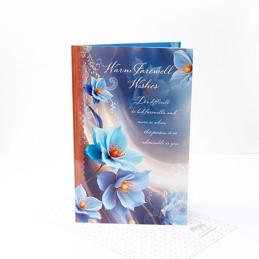 Warm Farewell Wishes Jumbo Greeting Card