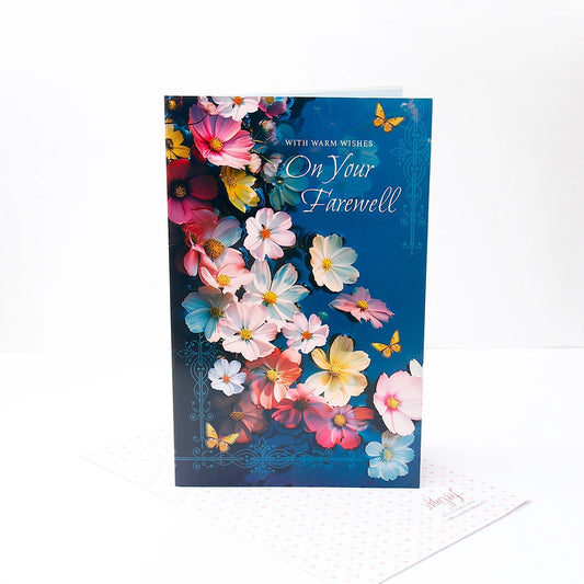 With Warm Wishes Farewell Jumbo Greeting Card