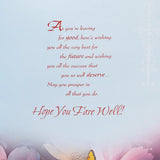 With Warm Wishes Farewell Jumbo Greeting Card