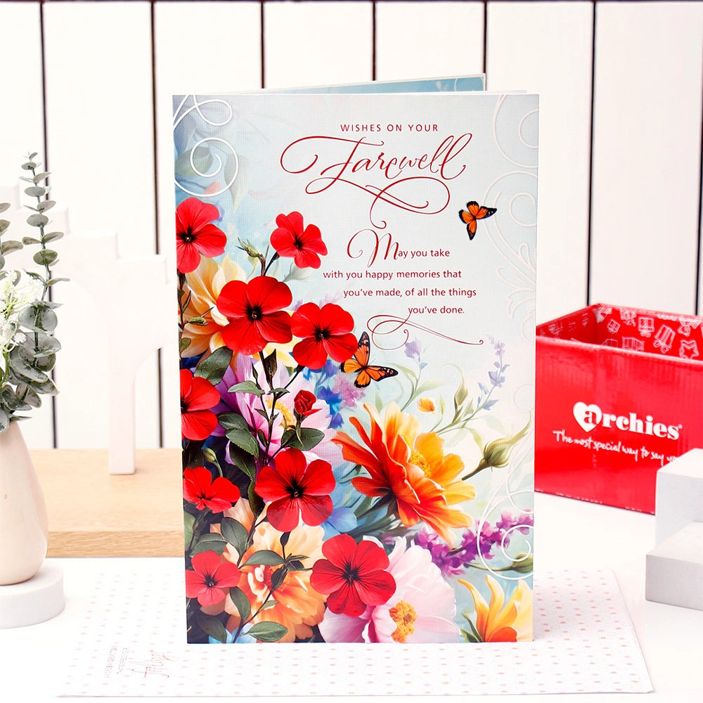 Happy Memories Farewell Jumbo Greeting Card