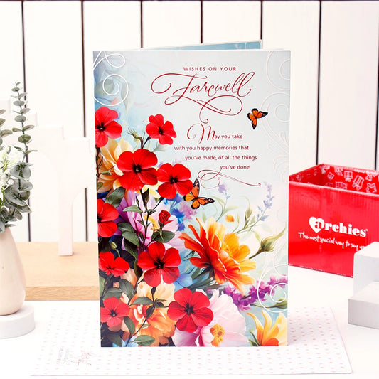Happy Memories Farewell Jumbo Greeting Card