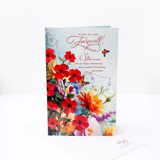 Happy Memories Farewell Jumbo Greeting Card