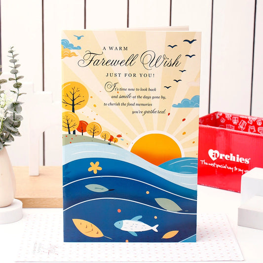 Warm Farewell For You Jumbo Greeting Card