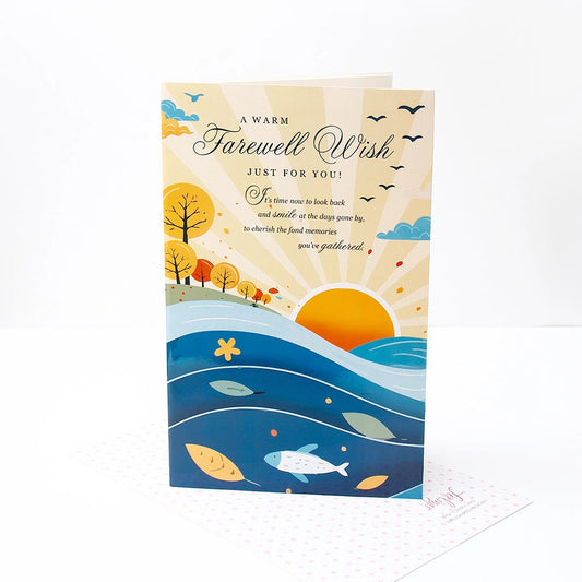 Warm Farewell For You Jumbo Greeting Card