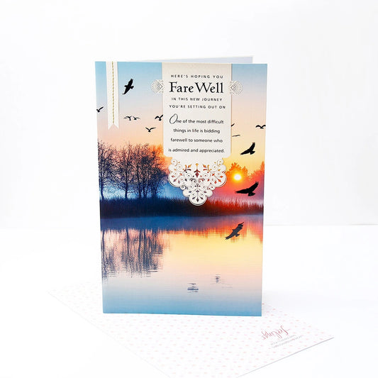 New Journey and Farewell Jumbo Greeting Card