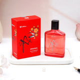 Red Floral Diary with UXR Perfume, Scented Candle and Keychain
