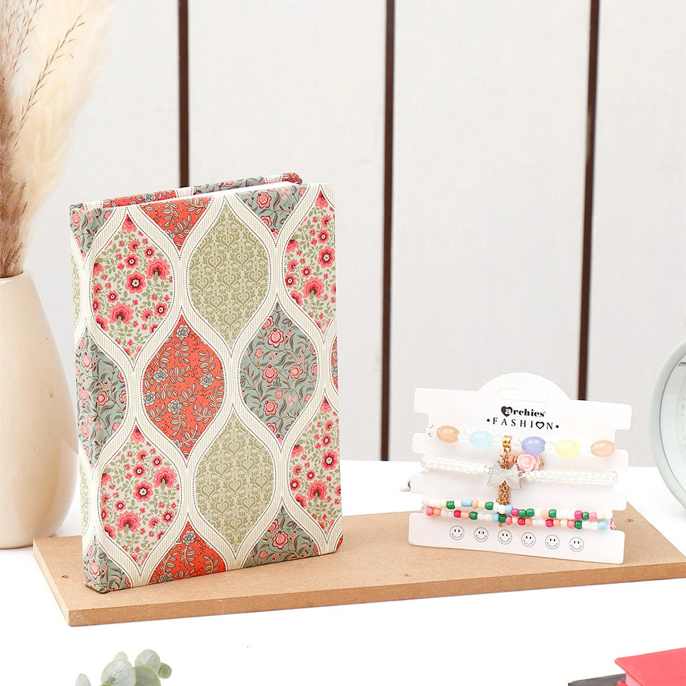 Archies Ogee Floral Print Notebook & Fashion Bracelet Set