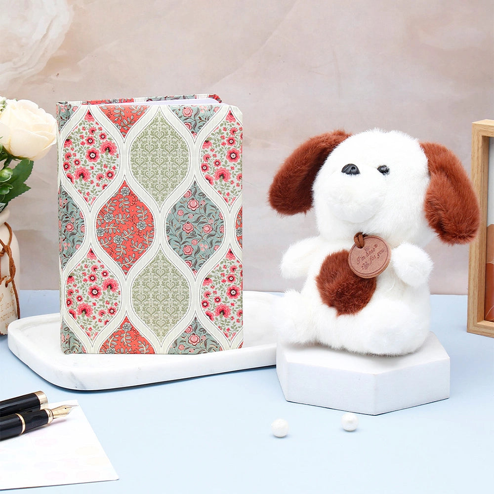 Baagh-e-Gul Diary & Puppy Keychain Combo