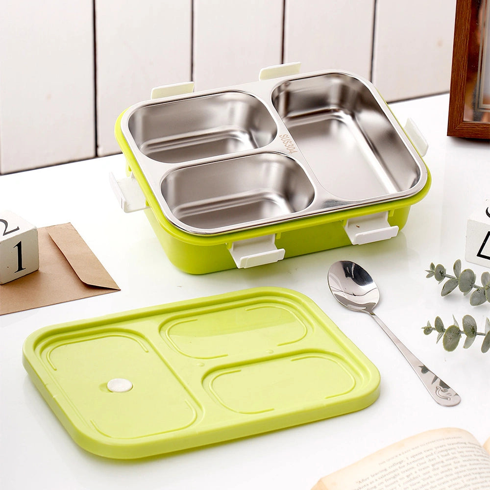 Lime Green Stainless Steel Bento Box