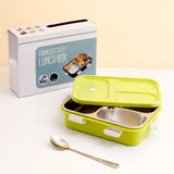 Lime Green Stainless Steel Bento Box