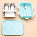 Mint Blue Stainless Steel Bento Box
