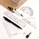 Black 8 Piece Geometry Set