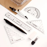 Black Smokey  8 Piece Geometry Set