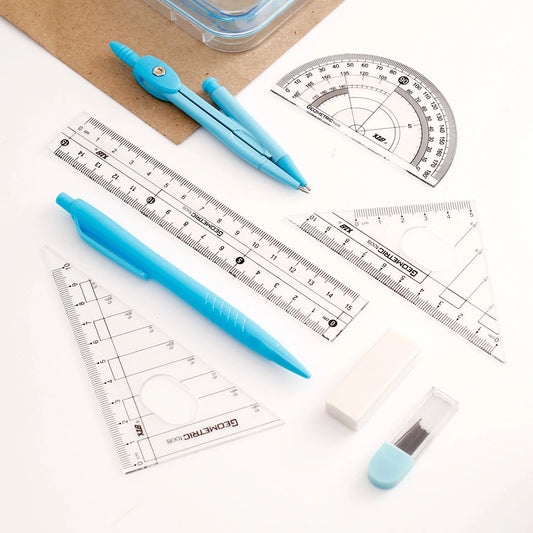 Geometry Set Blue Space Girl
