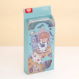 Geometry Set Blue Space Girl