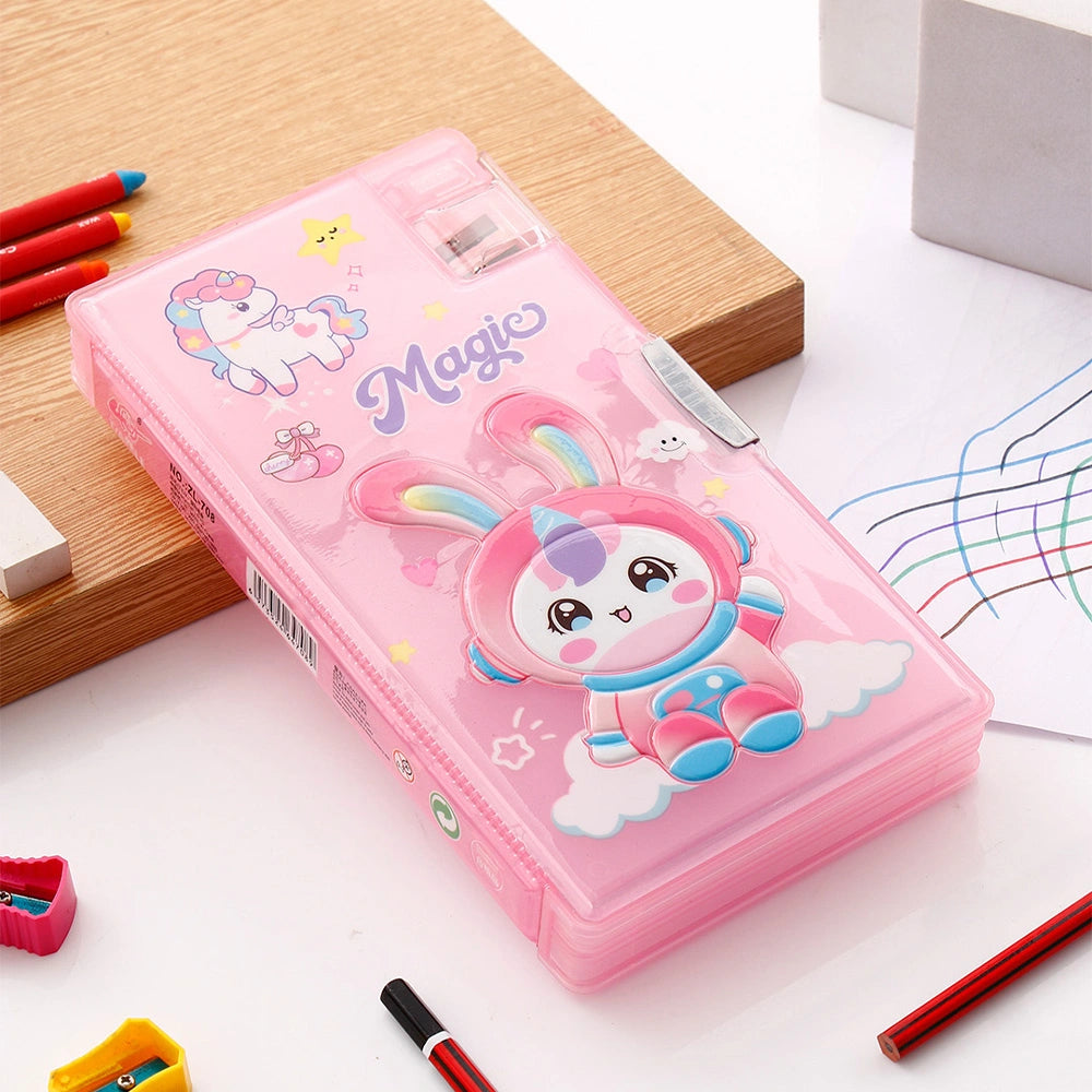 Magic Unicorn Bunny Pencil Box