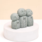Jizo Monk Trio Set Of 4 Showpiece