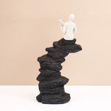 White Guitarist on Rocks Showpiece