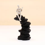 Guitarist on Rocks Set Of 2 Showpiece
